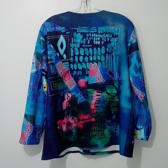Misslook vintage multi colour print jacket - Picture 7 of 7